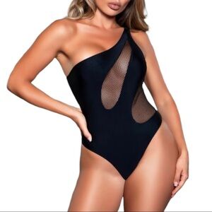 Be Wicked Rowen One Piece Black Swimsuit XL